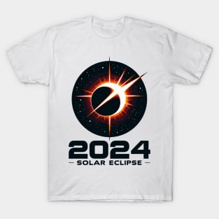 Cosmic Shadow: 2024 Solar Eclipse Spectacle T-Shirt